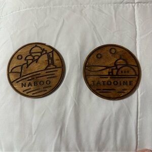 Wooden Star Wars Planet Coaster Set
